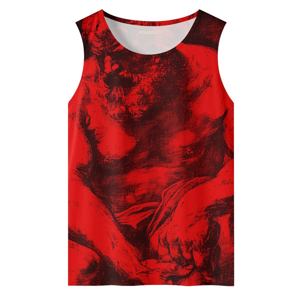 Slave, All Over Printed Mesh Tank Top