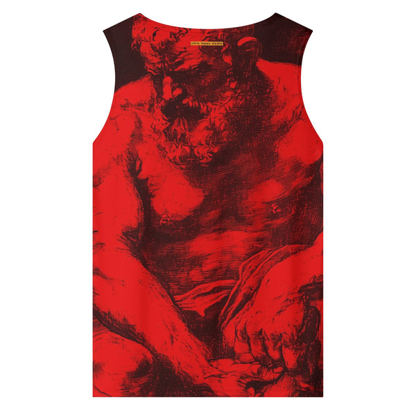 Slave, All Over Printed Mesh Tank Top