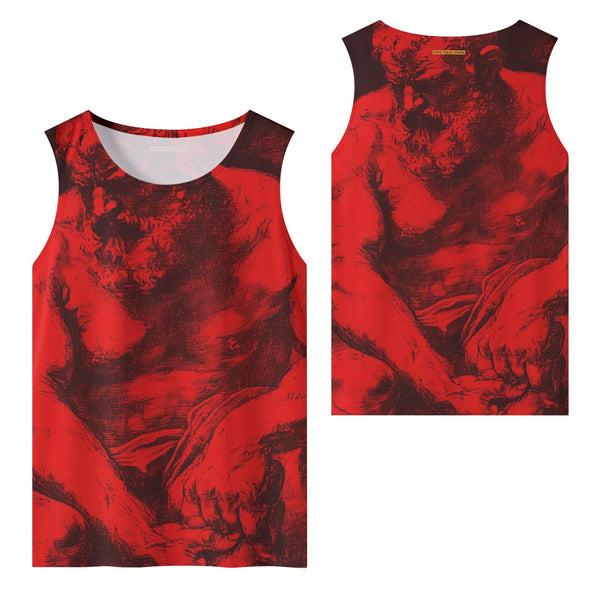 Slave, All Over Printed Mesh Tank Top