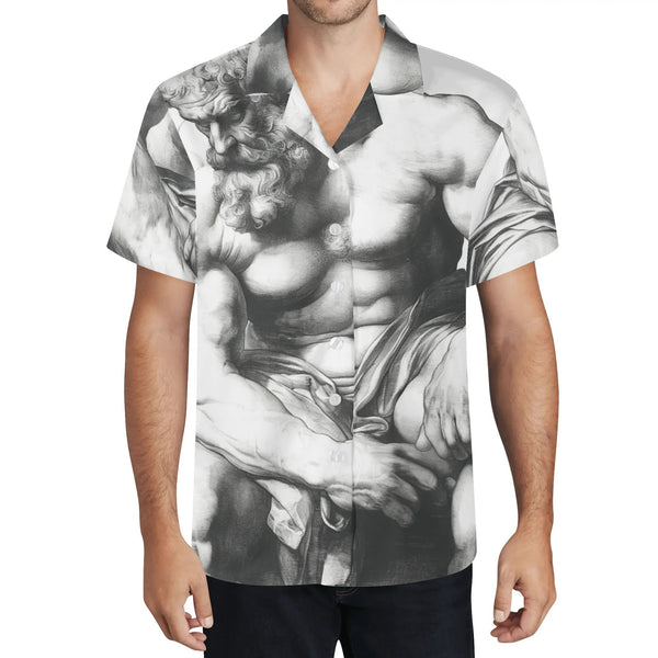 Philosophers, Mens All Over Print Casual Hawaiian Shirt