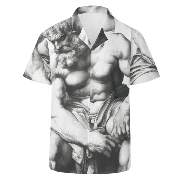 Philosophers, Mens All Over Print Casual Hawaiian Shirt