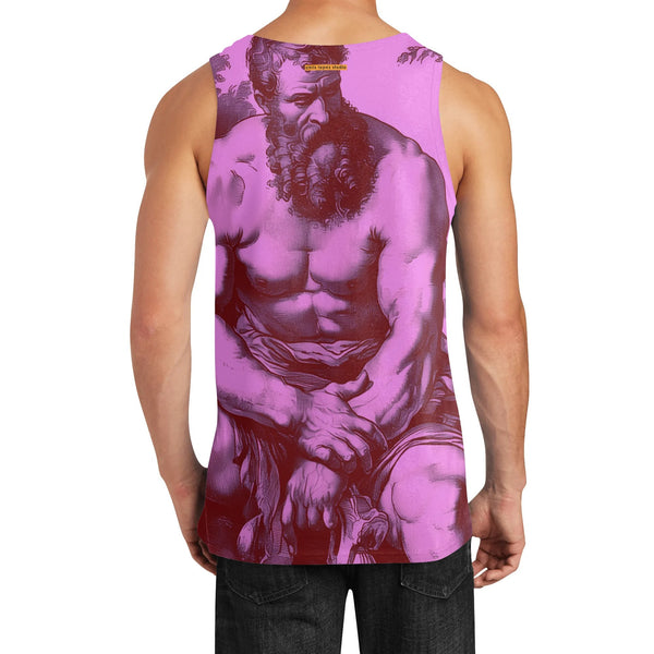 Lover, Mens All Over Printed Mesh Tank Top