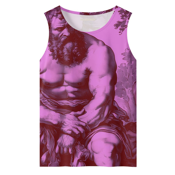 Lover, Mens All Over Printed Mesh Tank Top