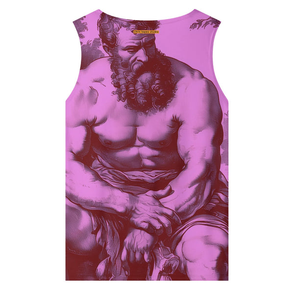 Lover, Mens All Over Printed Mesh Tank Top