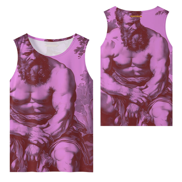 Lover, Mens All Over Printed Mesh Tank Top