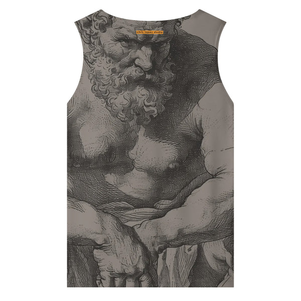 Master, All Over Printed mesh Tank Top