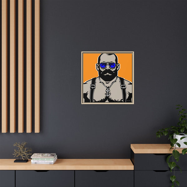 Shades 1, Giclee Print on Canvas, Framed (Multi-color)