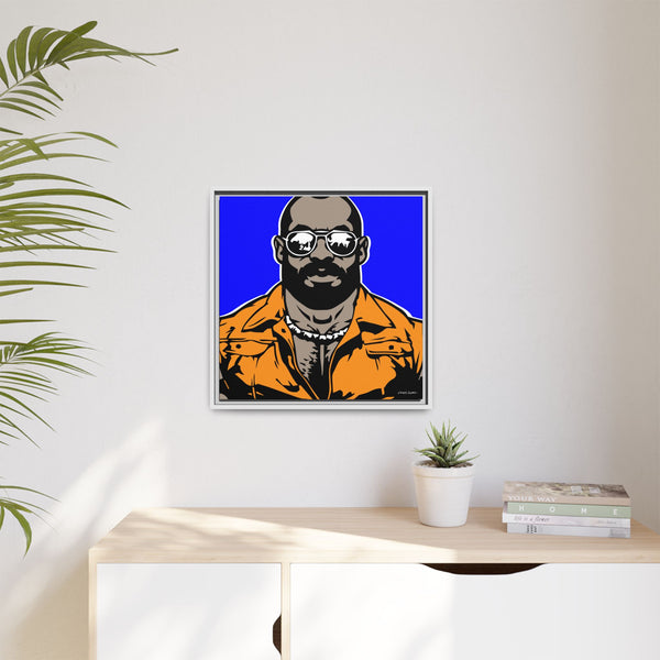 Shades 4, Giclee Print on Matte Canvas, Framed