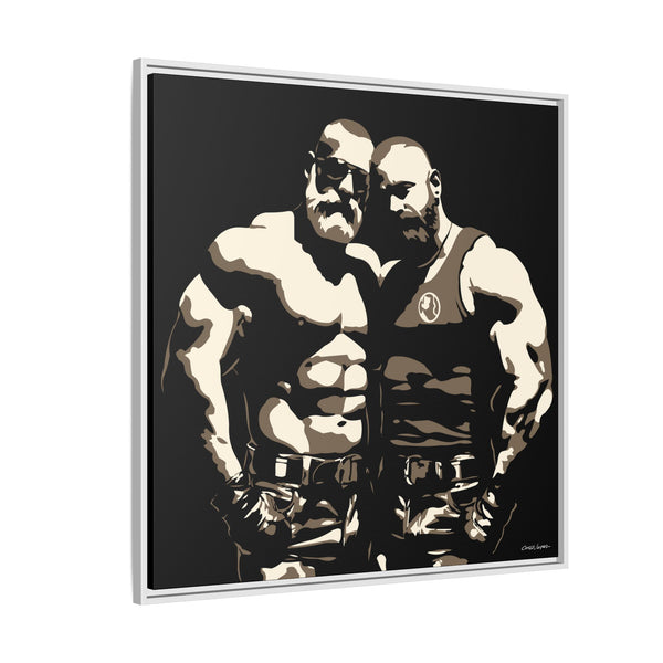 Couple 2, Giclee Print on Canvas, Framed (Multi-color)