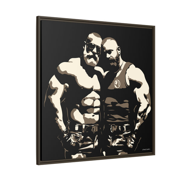 Couple 2, Giclee Print on Canvas, Framed (Multi-color)