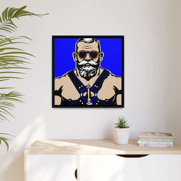 Shades 2, Giclee print on Canvas, Framed (Multi-color)