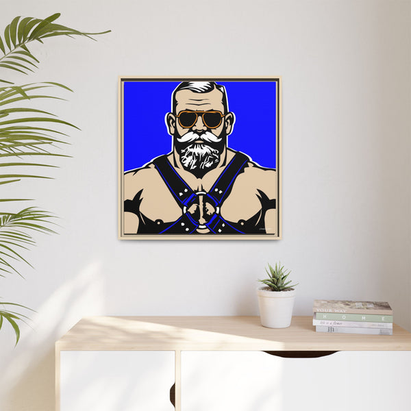 Shades 2, Giclee print on Canvas, Framed (Multi-color)