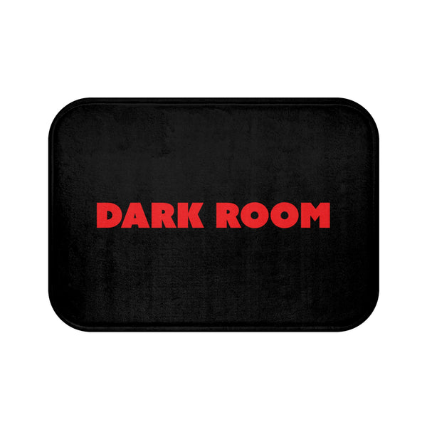 Red Dark Room Bath Mat