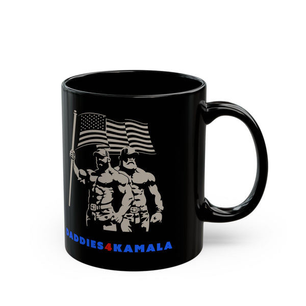 Daddies 4 Kamala, Black Mug (11oz, 15oz)