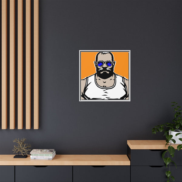 Shades 3, Giclee Print 0n Canvas, Framed (Multi-color)