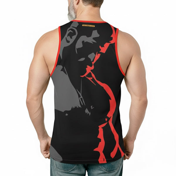 Red Dark Room, All Over Printed Tank Top