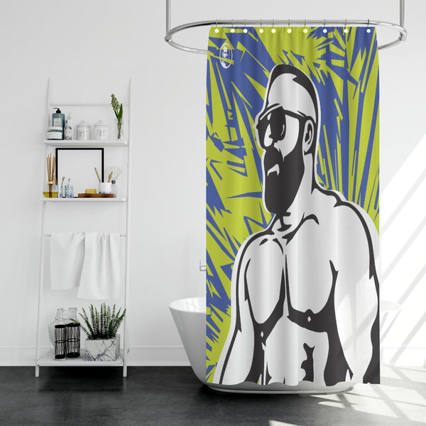 Beach Bear Shower Curtain