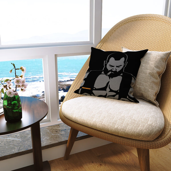 Leather Vest, All-Over Printed Pillowcase