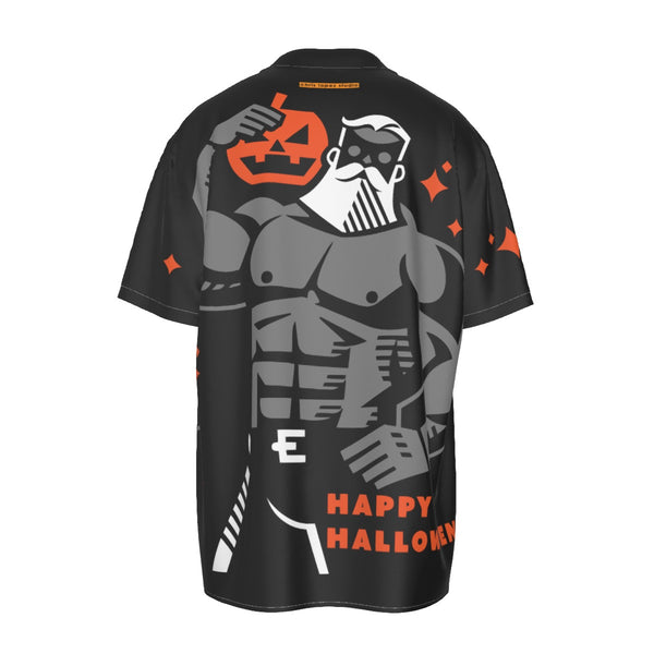 Happy Halloween All-Over Printed satin Shirt