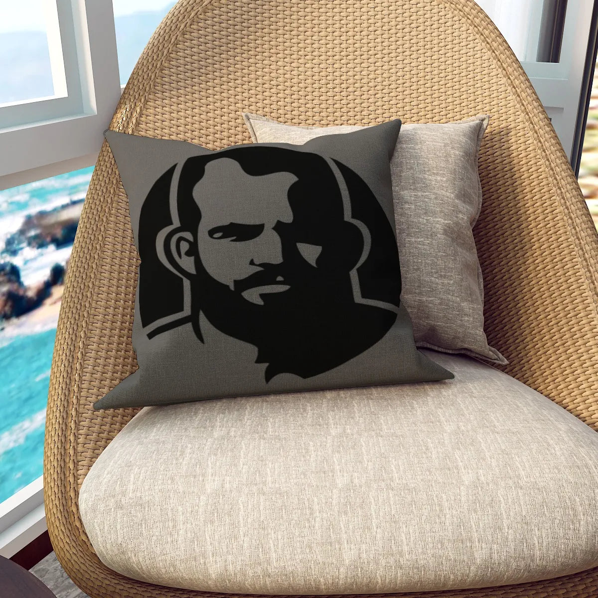 Man Icon, Accent Pillow