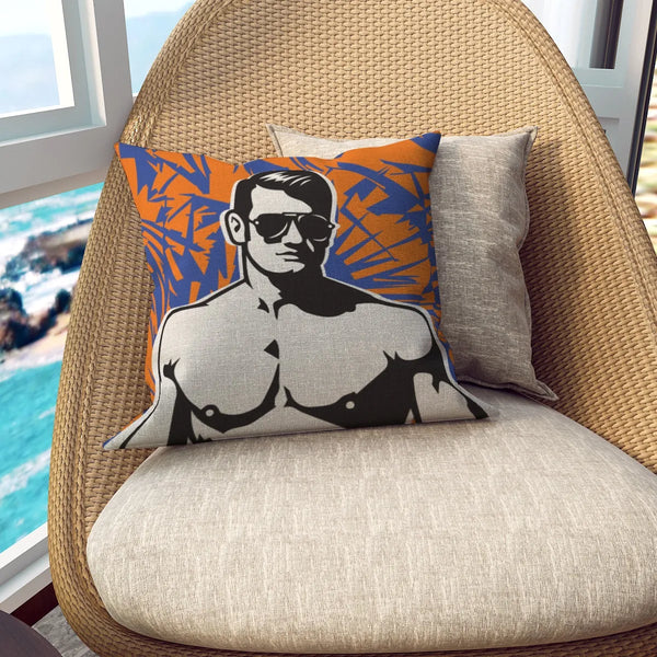 Beach Jock Accent Pillow