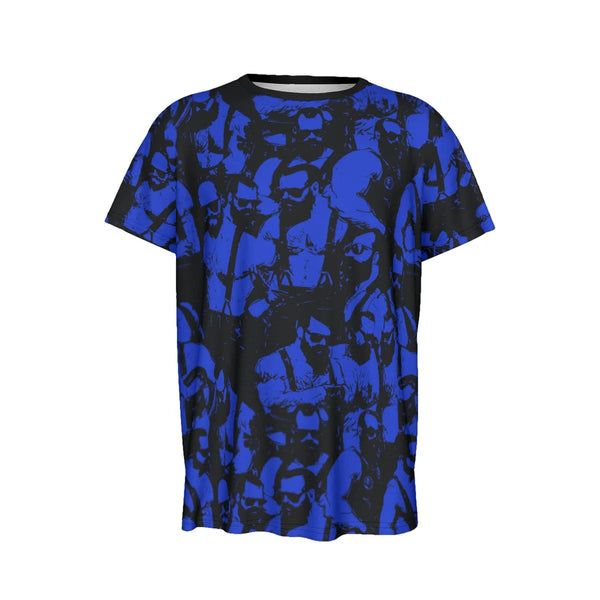 Bar Hopping (Blue), All over printed Tshirt and Tank Top