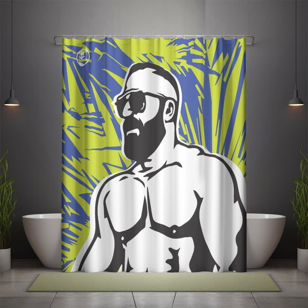 Beach Bear Shower Curtain