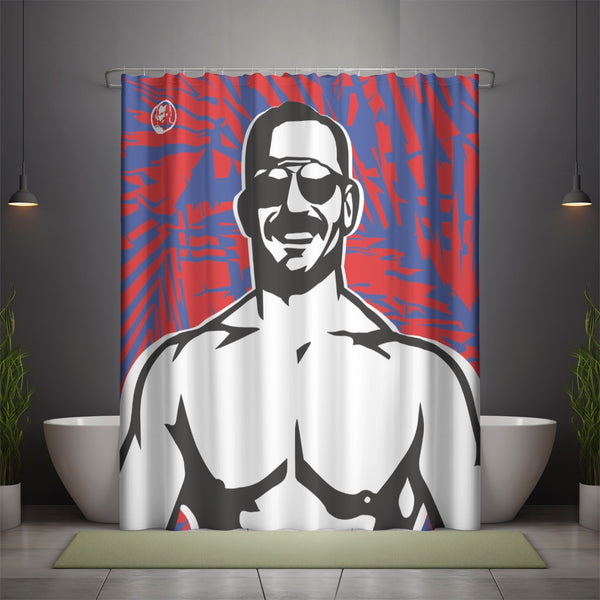 Beach Dude Shower Curtain