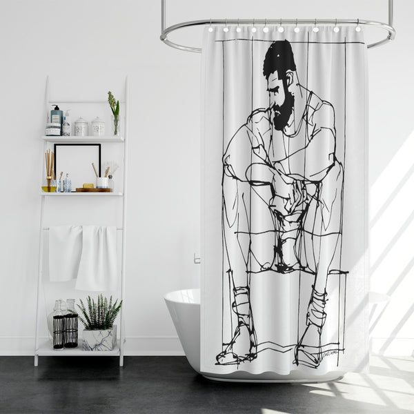 Man Study, Shower curtain