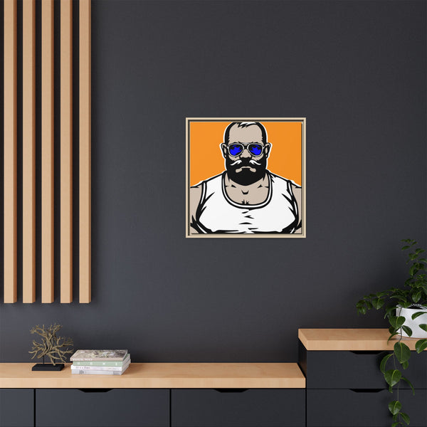 Shades 3, Giclee Print 0n Canvas, Framed (Multi-color)