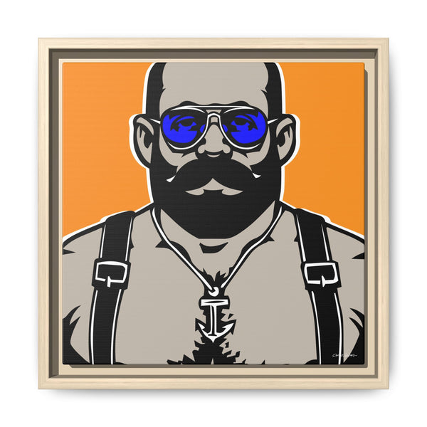 Shades 1, Giclee Print on Canvas, Framed (Multi-color)