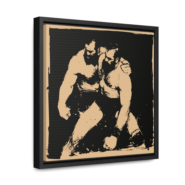 Wrestlers 1Gallery Canvas Wraps, Square Frame