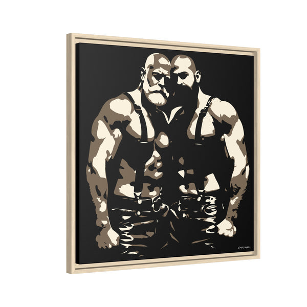 Couple 1, Giclee print on Canvas, Framed (Multi-color)