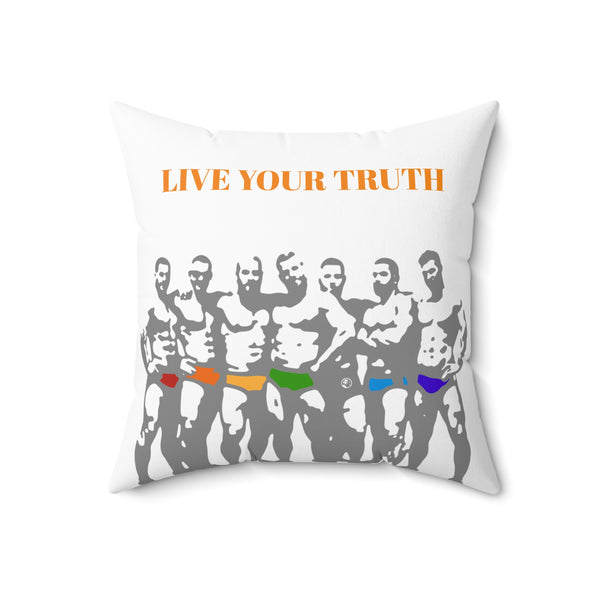 Your Colors, Spun Polyester Square Pillow