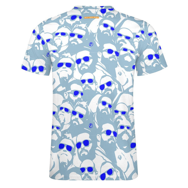 Bright Days (Blue), All Over Printed Cotton T-shirt