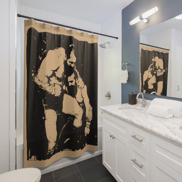 Wrestlers 1 Shower Curtain