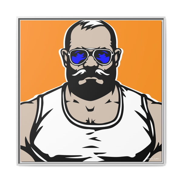 Shades 3, Giclee Print on Matte Canvas, Framed