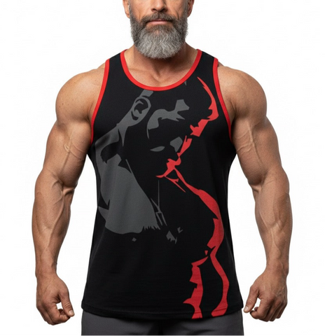 Red Dark Room, All Over Printed Tank Top