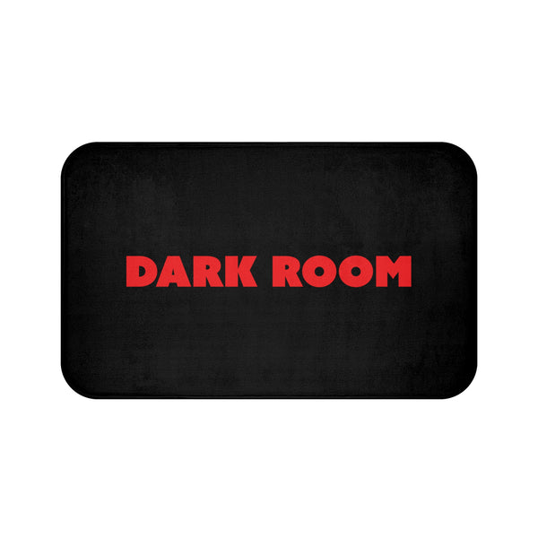 Red Dark Room Bath Mat