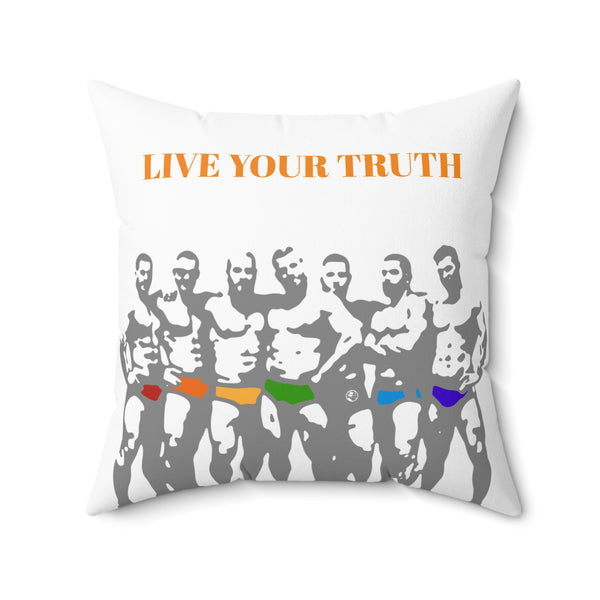 Your Colors, Spun Polyester Square Pillow