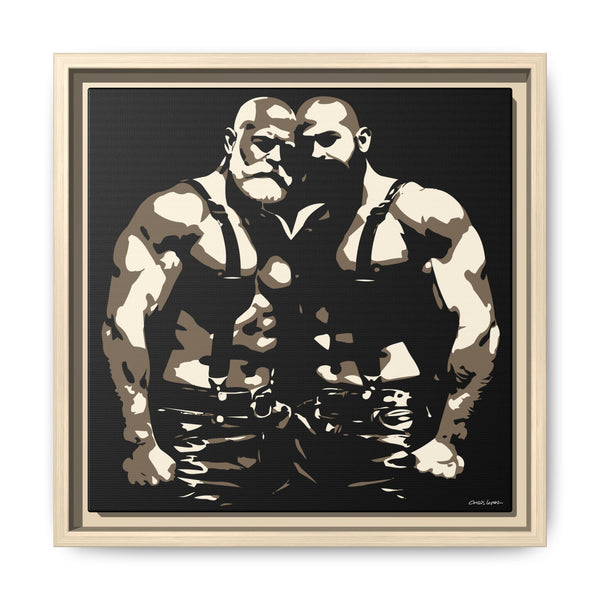 Couple 1, Giclee print on Canvas, Framed (Multi-color)
