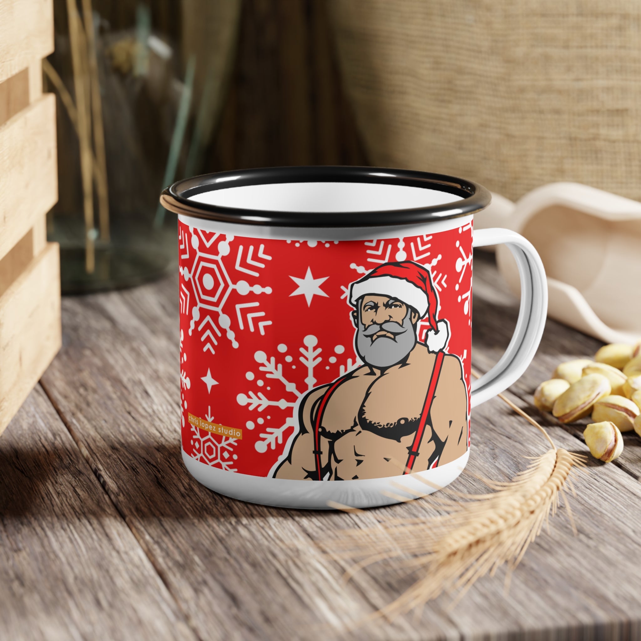 Santa 2023 Enamel Camp Cup