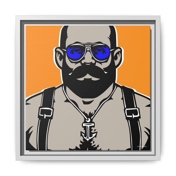 Shades 1, Giclee Print on Canvas, Framed (Multi-color)