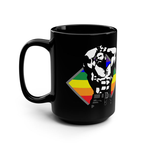 Shine (with Pride) Black Mug, 15oz