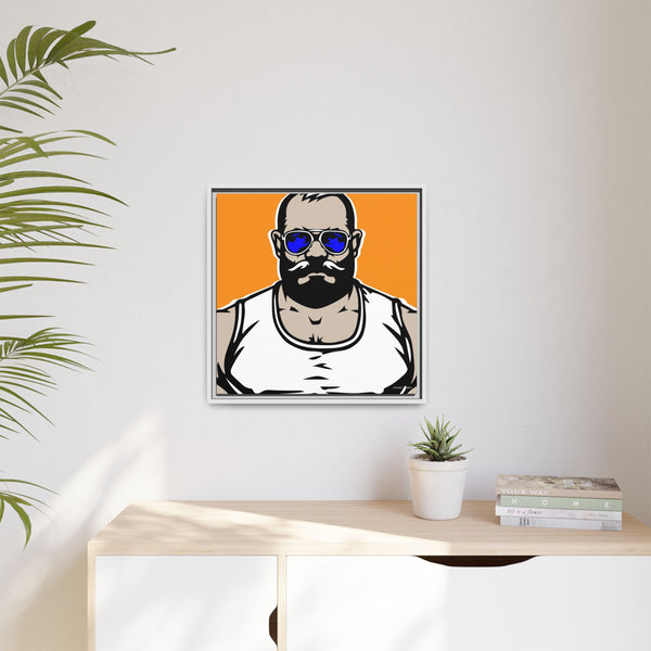 Shades 3, Giclee Print on Matte Canvas, Framed