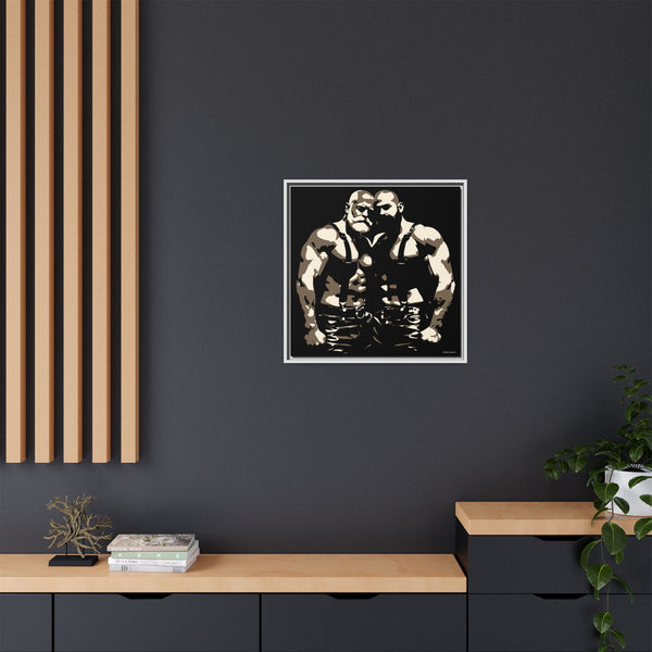 Couple 1, Giclee print on Canvas, Framed (Multi-color)