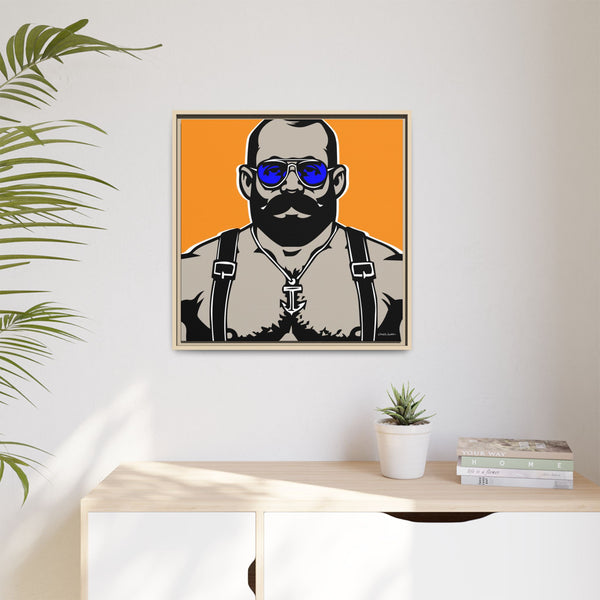 Shades 1, Giclee Print on Canvas, Framed (Multi-color)