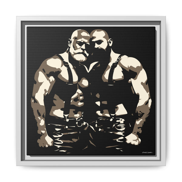 Couple 1, Giclee print on Canvas, Framed (Multi-color)