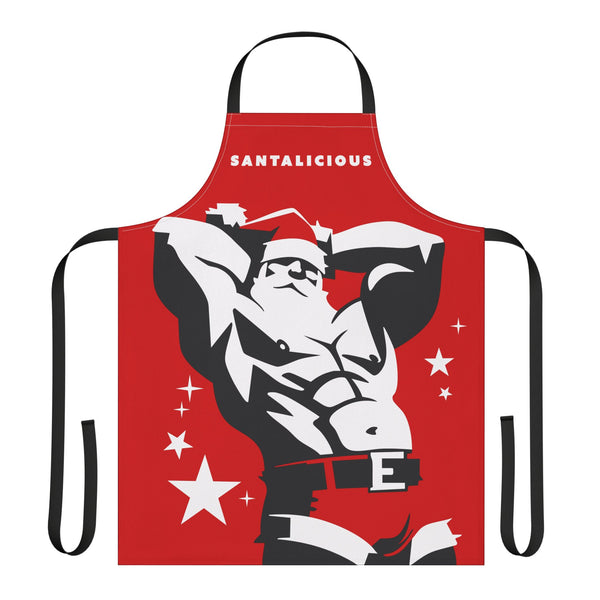 Santalicious All over printed Apron, black Straps