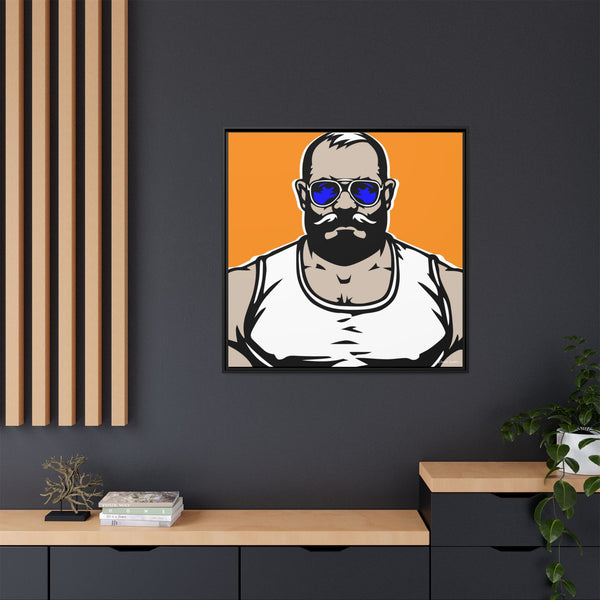 Shades 3, Giclee Print on Matte Canvas, Framed